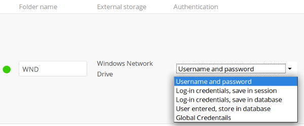 WND mountpoint and auth.