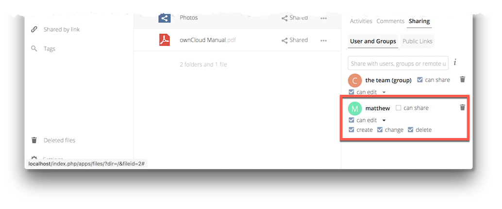 Content shared with a guest user.